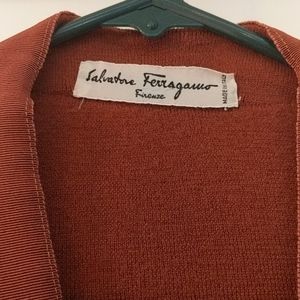 Salvatore Ferragamo wool cardigan, size small